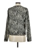 Croft & Barrow 100% Acrylic Animal Print Silver Pullover Sweater Size M - photo 2