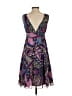 Tibi 100% Silk Paisley Purple Cocktail Dress Size 4 - photo 2