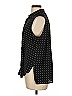 Zara Basic Polka Dots Black Sleeveless Button-Down Shirt Size L - photo 5