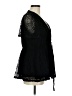 Torrid 100% Polyester Black Short Sleeve Blouse Size Med Plus (00) - photo 4