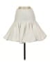Self Contrast Solid Ivory White Casual Skirt Size S - photo 1