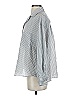 Zara Stripes Silver Long Sleeve Blouse Size XS - photo 5