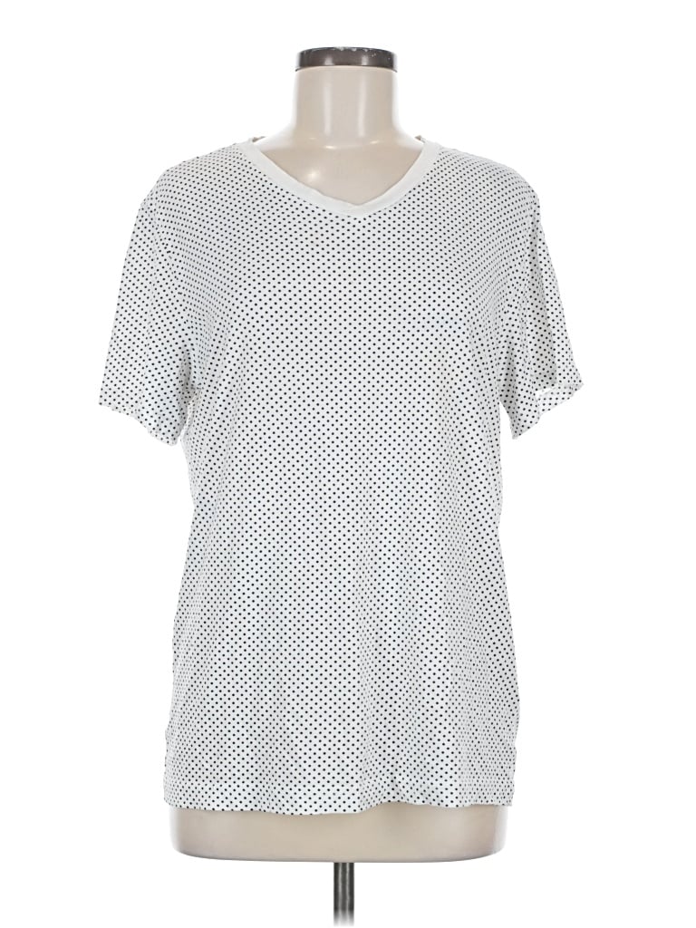 Pre-owned Express Outlet Short Sleeve T-shirt In Silver