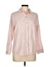 Lola River Stripes Pink Long Sleeve Button-Down Shirt Size L - photo 1