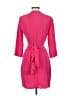 ASOS 100% Polyester Solid Pink Cocktail Dress Size 4 - photo 2