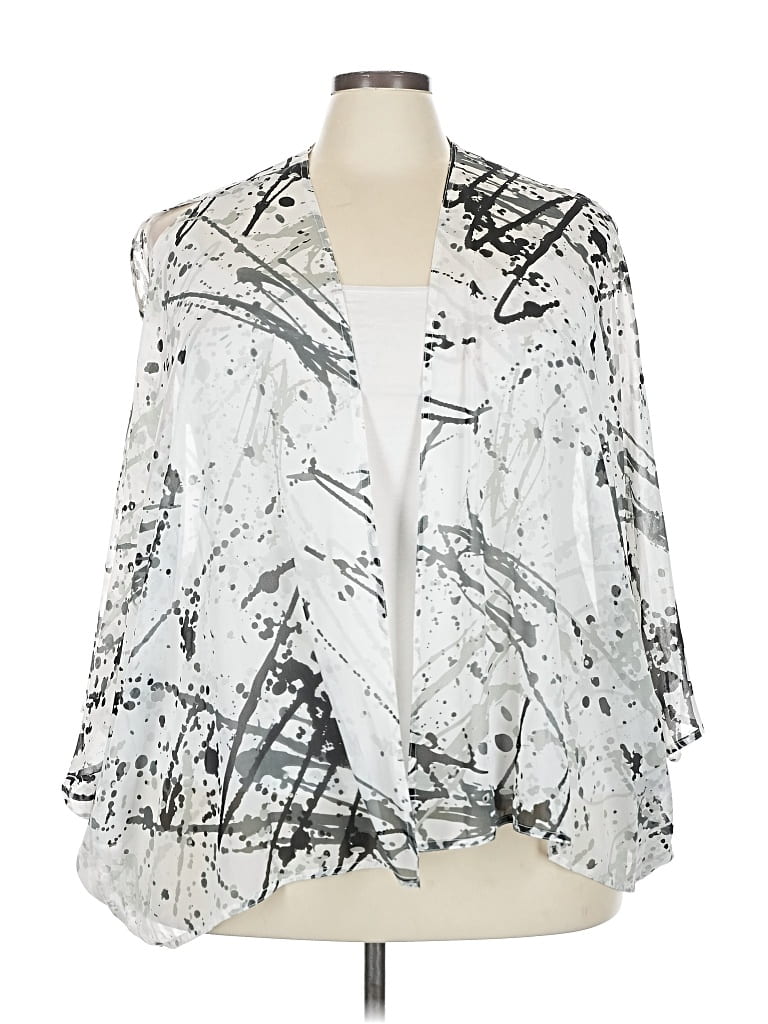 Pre-owned Bongo Cardigan Sweater In Silver