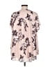 Torrid 100% Polyester Floral Pink Short Sleeve Blouse Size Med Plus (00) - photo 2
