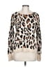 A New Day Animal Print Ivory Pullover Sweater Size L - photo 1