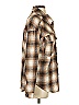 LA Hearts 100% Polyester Plaid Brown Long Sleeve Blouse Size XS - Sm - photo 4