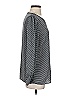Halogen 100% Polyester Houndstooth Gray Long Sleeve Blouse Size S - photo 4