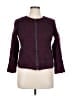 Ann Taylor LOFT Tweed Burgundy Jacket Size 14 - photo 1