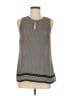 Violet & Claire 100% Polyester Gray Sleeveless Blouse Size M - photo 1