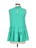Entro 100% Polyester Teal Sleeveless Blouse Size M - photo 2