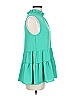 Entro 100% Polyester Teal Sleeveless Blouse Size M - photo 4