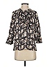 BCBGMAXAZRIA Black 3/4 Sleeve Blouse Size XS - photo 1
