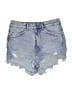 Zara Blue Denim Shorts Size 4 - photo 1