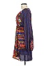 Single Dress 100% Polyester Print Purple Casual Dress Size M - photo 5