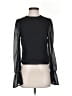 About Us Black Long Sleeve Top Size S - photo 1