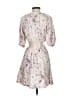 Open Edit 100% Polyester Print Ivory Cocktail Dress Size XS - photo 2