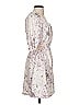 Open Edit 100% Polyester Print Ivory Cocktail Dress Size XS - photo 4