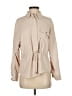 Zara 100% Polyester Tan Long Sleeve Blouse Size XS - photo 1