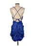 ASOS Design 100% Polyester Blue Cocktail Dress Size 0 - photo 2