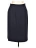 Dana Buchman 100% Wool Solid Blue Wool Skirt Size 10 - photo 1