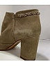 Chanel 100% Leather Gray Ankle Boots Size EU 39 1/2 - photo 3