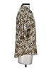 Amuse Society 100% Viscose Animal Print Brown Short Sleeve Blouse Size S - photo 4