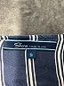 Shore 100% Rayon Stripes Blue Short Sleeve Blouse Size S - photo 7