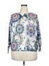 Free For Humanity Paisley Blue Cardigan Size XXL (estimated) - photo 1