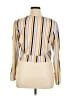 Leith Stripes Yellow Long Sleeve Blouse Size 1X - photo 2