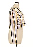 Leith Stripes Yellow Long Sleeve Blouse Size 1X - photo 4