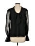 Milly 100% Polyester Black 3/4 Sleeve Blouse Size P (petite) - photo 1