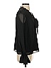 Milly 100% Polyester Black 3/4 Sleeve Blouse Size P (petite) - photo 4