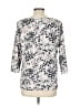 Emily Daniels Silver 3/4 Sleeve Blouse Size L - photo 2