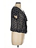 Max Studio 100% Polyester Black Short Sleeve Blouse Size L (petite) - photo 4