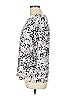 Emily Daniels Silver 3/4 Sleeve Blouse Size L - photo 5