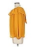 Listicle 100% Polyester Yellow 3/4 Sleeve Blouse Size L - photo 5
