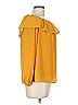 Listicle 100% Polyester Yellow 3/4 Sleeve Blouse Size L - photo 4