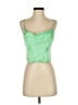 Zara 100% Polyester Green Sleeveless Blouse Size S - photo 1