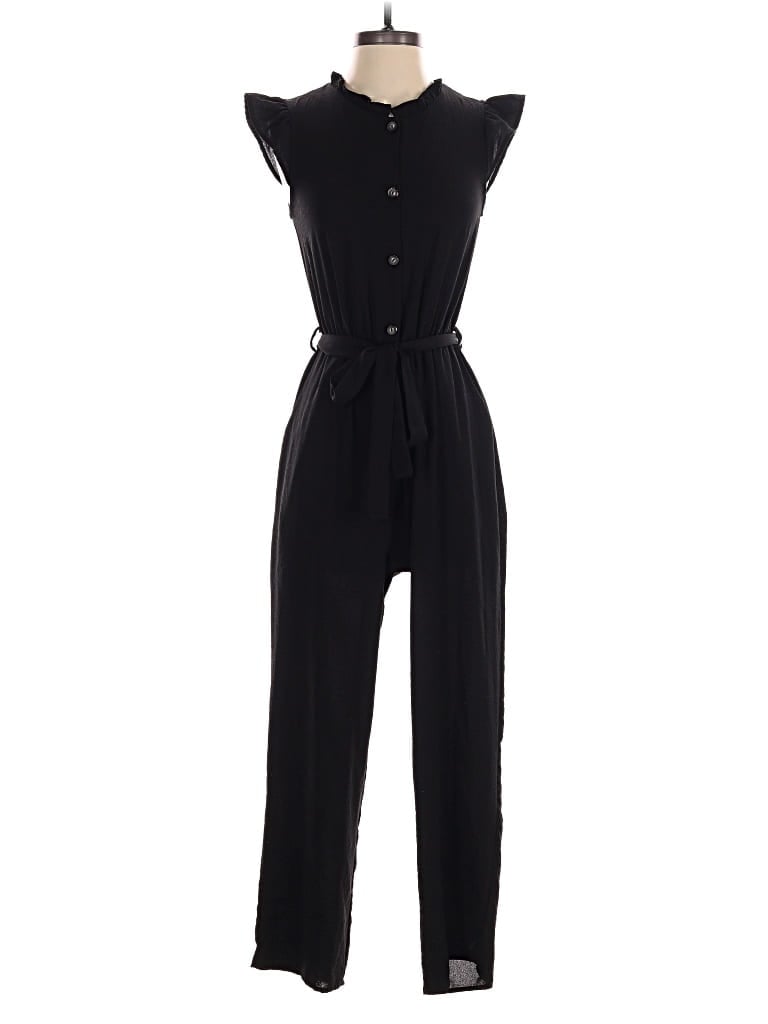Pre-owned Monteau Jumpsuit In Black