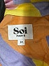 Soi Paris 100% Viscose Color Block Orange Short Sleeve Blouse Size EU (FR) 34 / US 2 - photo 7