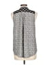 Rewind 100% Polyester Gray Sleeveless Blouse Size L - photo 2