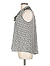 Rewind 100% Polyester Gray Sleeveless Blouse Size L - photo 5