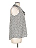 Rewind 100% Polyester Gray Sleeveless Blouse Size L - photo 4