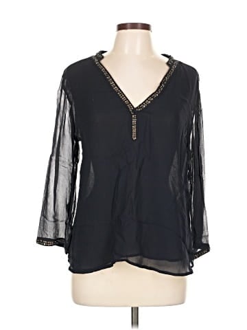 Zara Basic 3/4 Sleeve Blouse (view 1)