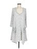 Trixxi Stripes Gray Casual Dress Size M - photo 1