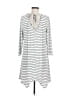 Trixxi Stripes Gray Casual Dress Size M - photo 2