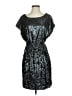Aidan Mattox 100% Polyester Silver Cocktail Dress Size 4 - photo 1